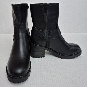 Universal Thread Women Greyson Dress Boots with Memory Foam Insole Black - NWoB